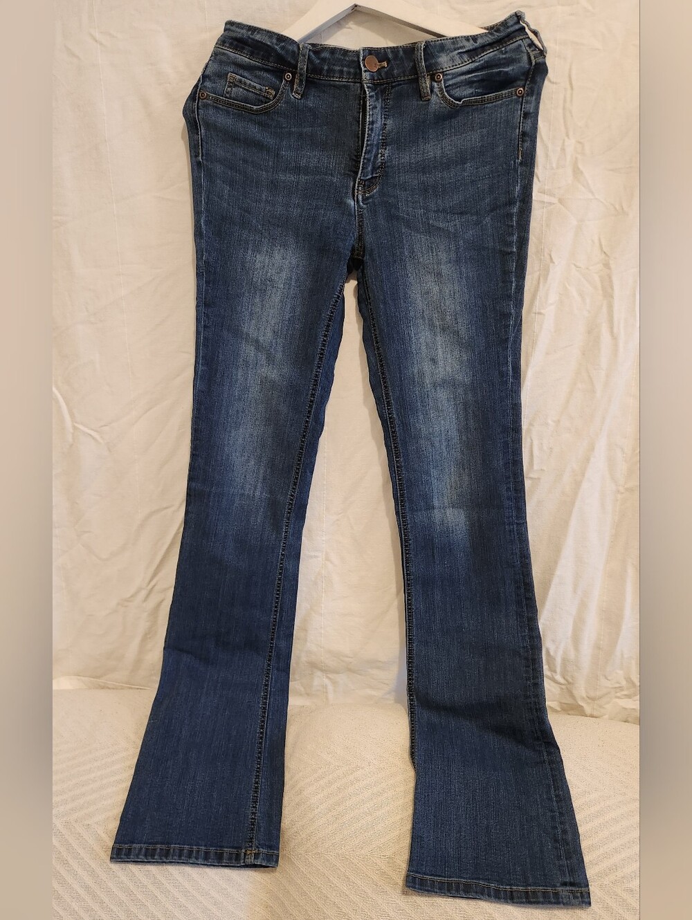 Soho Dark Blue Denim Flare Jeans